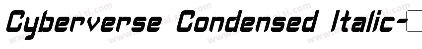 Cyberverse Condensed Italic字体转换